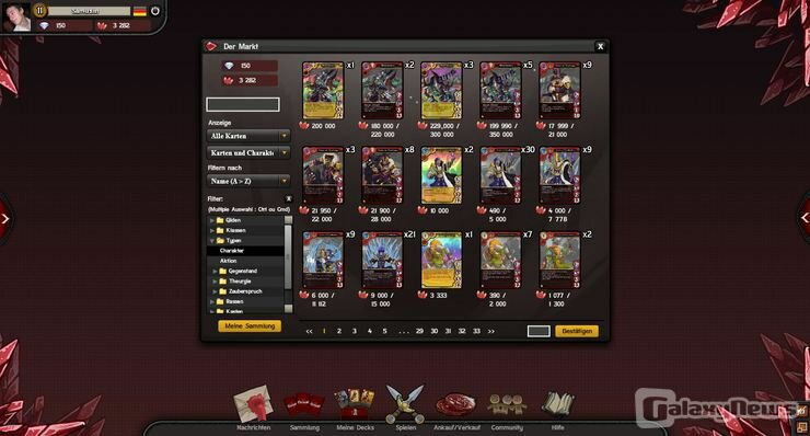 Screenshot Eredan iTCG