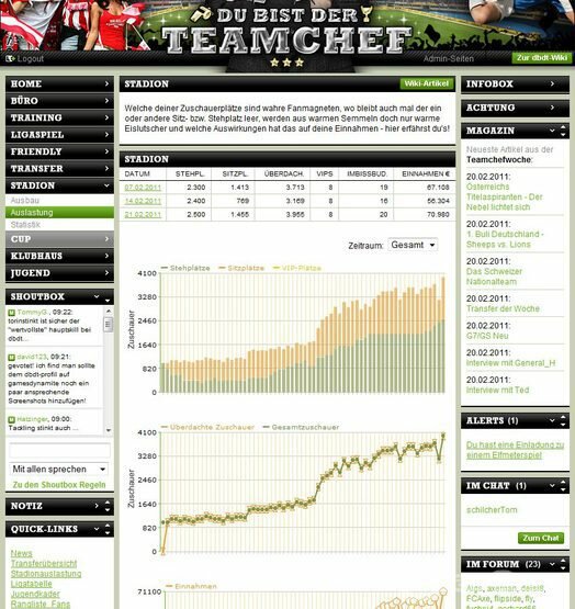 Screenshot Du bist der Teamchef