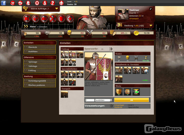 Screenshot Gladius Bellum