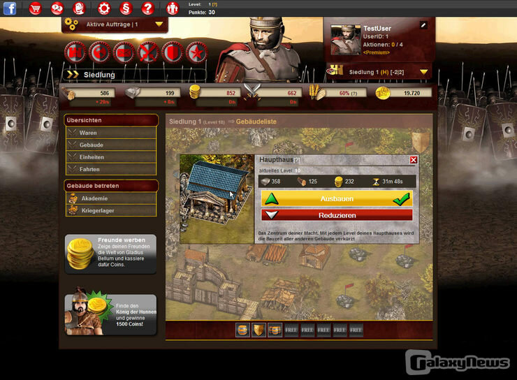 Screenshot Gladius Bellum