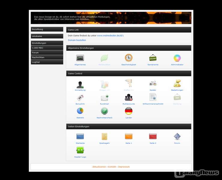Screenshot Meine Dealer