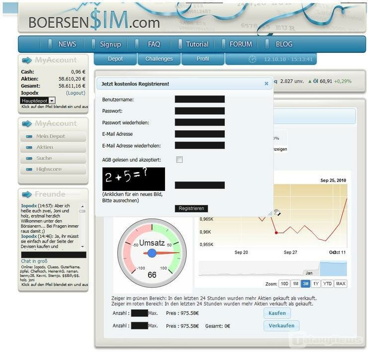 Screenshot Boersensim