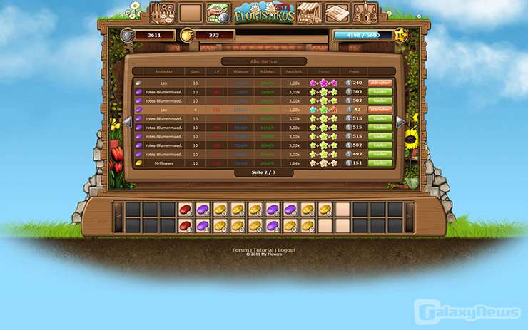 Screenshot Floristikus