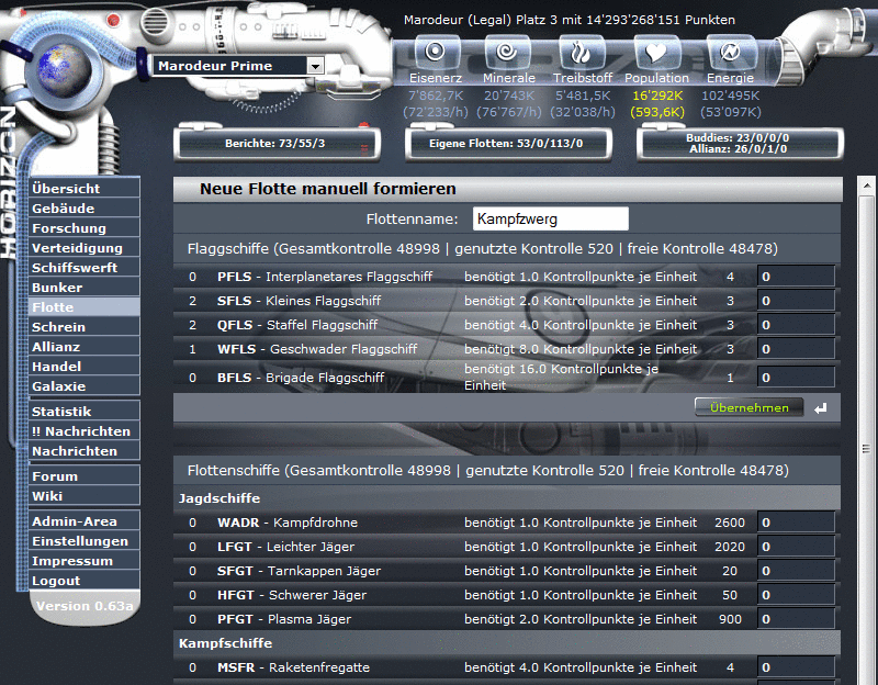 Screenshot Horiversum