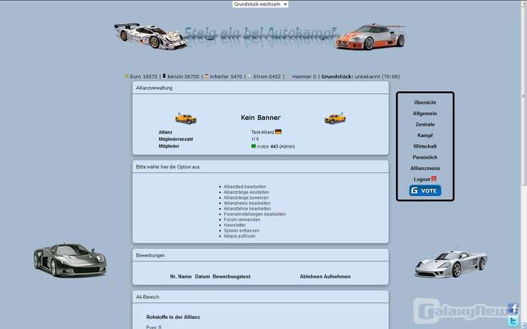 Screenshot Autokampf