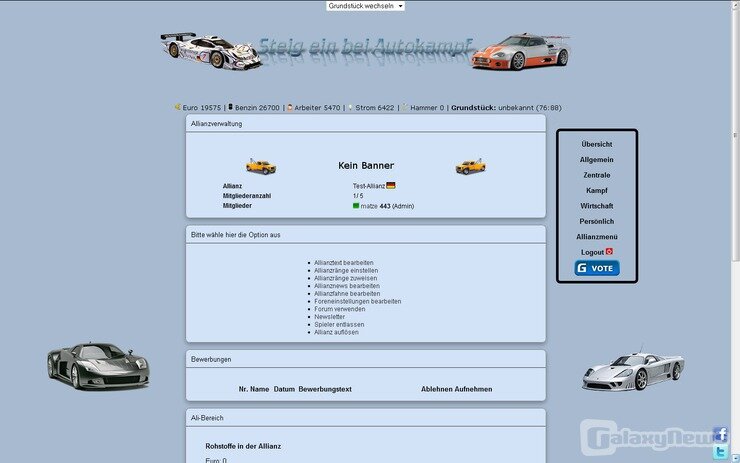 Screenshot Autokampf