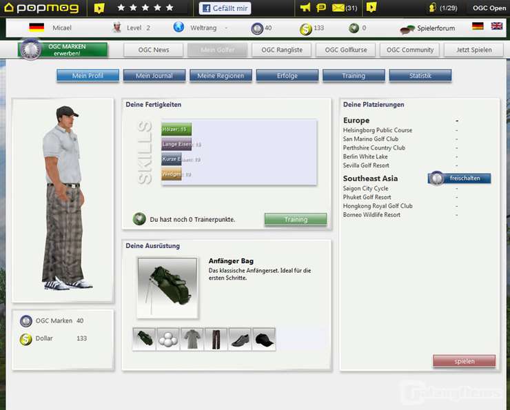 Screenshot OGC Open  - The Online Golf Challenge