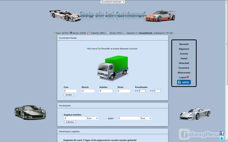 Screenshot Autokampf