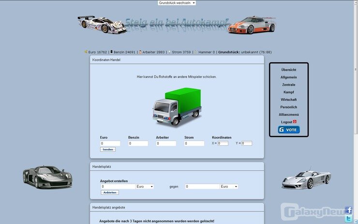 Screenshot Autokampf