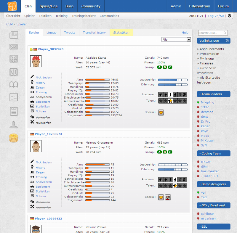 Screenshot CS Manager