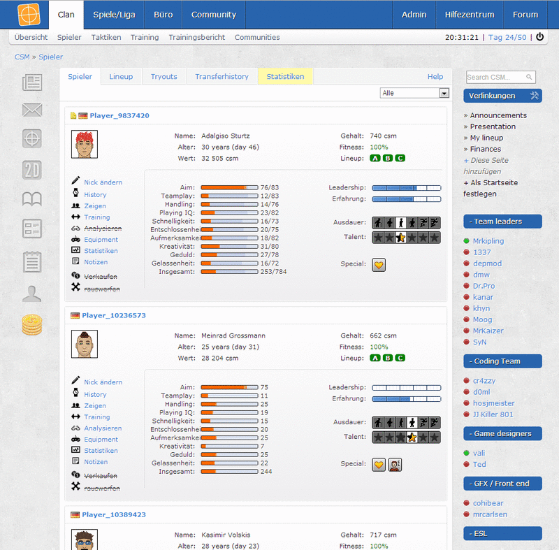 Screenshot CS Manager