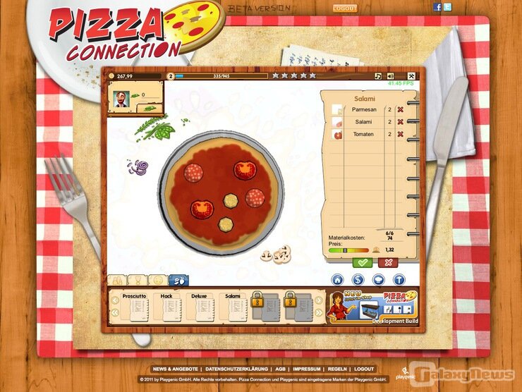 Screenshot Pizza Connection