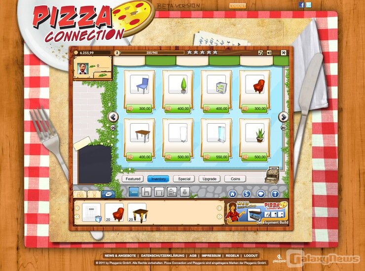 Screenshot Pizza Connection