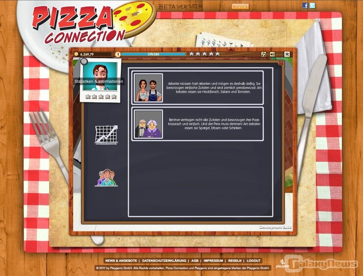 Screenshot Pizza Connection