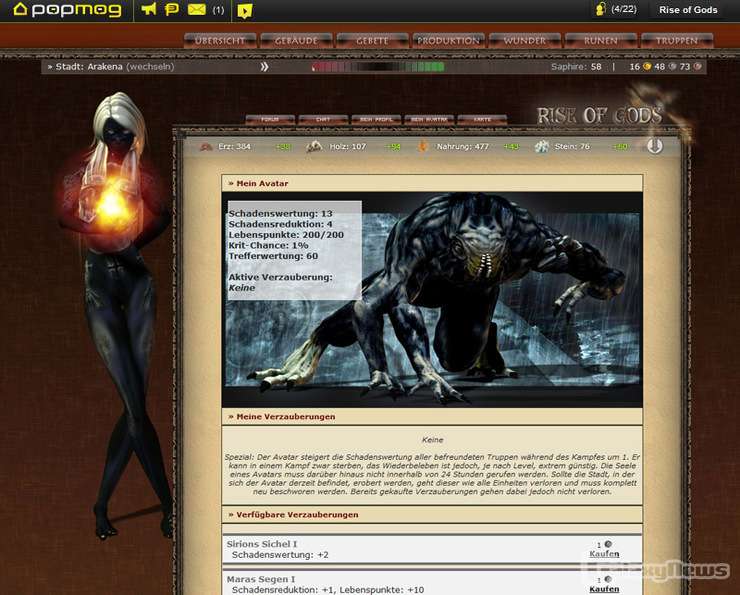 Screenshot Rise of Gods