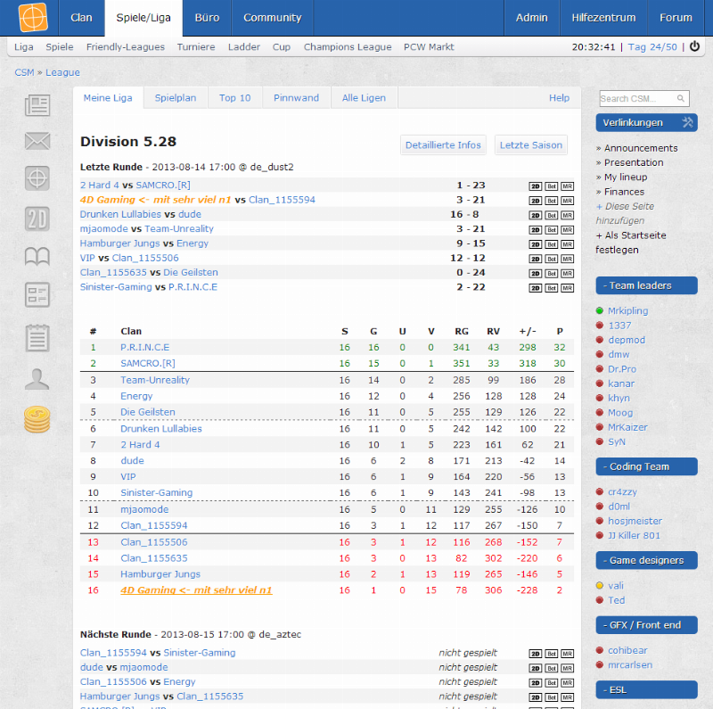 Screenshot CS Manager