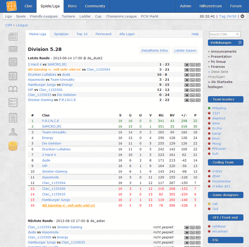 Screenshot CS Manager