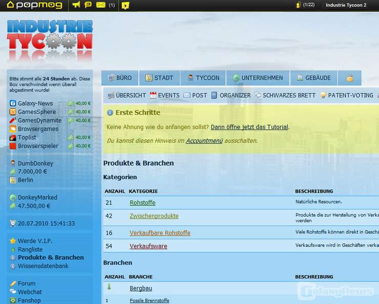 Screenshot Industrie Tycoon 2