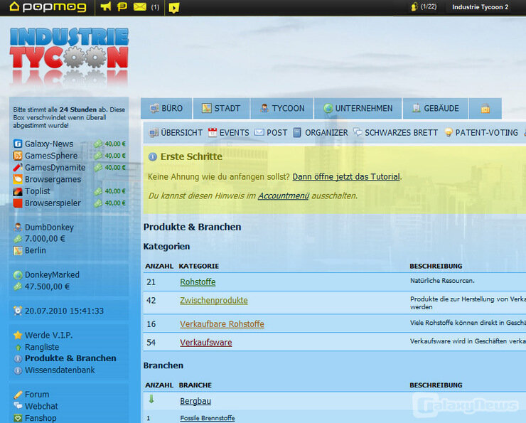 Screenshot Industrie Tycoon 2
