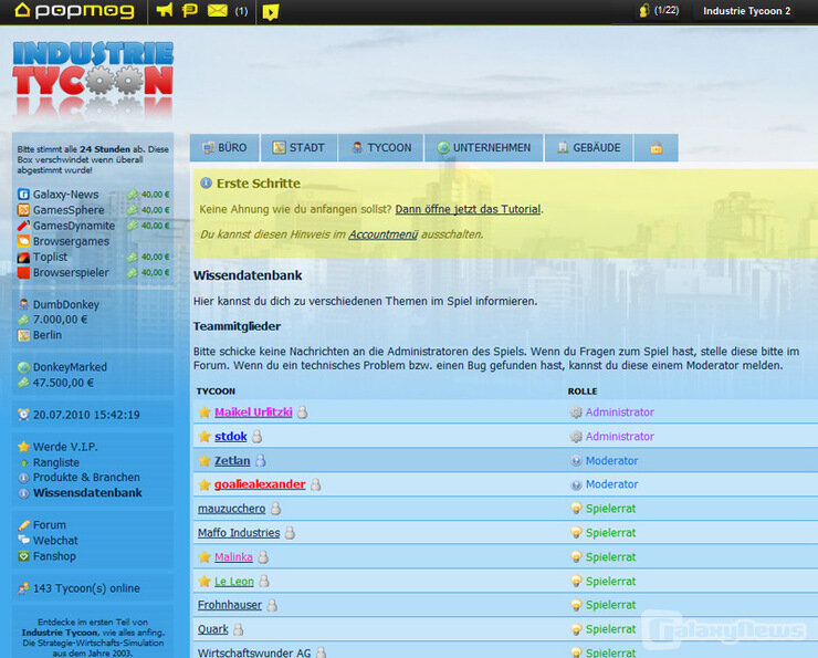 Screenshot Industrie Tycoon 2