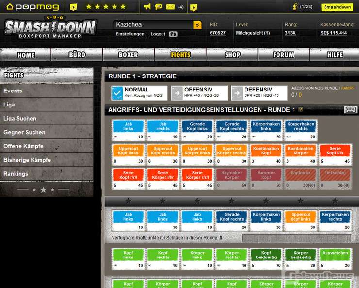 Screenshot SMASHDOWN