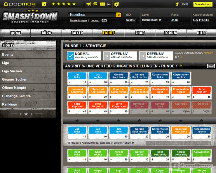 Screenshot SMASHDOWN