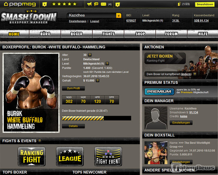 Screenshot SMASHDOWN