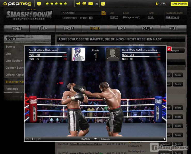 Screenshot SMASHDOWN