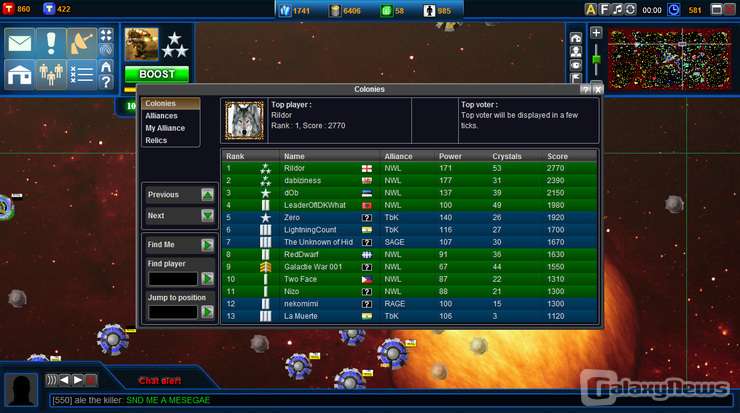 Screenshot Battle Dawn Galaxies