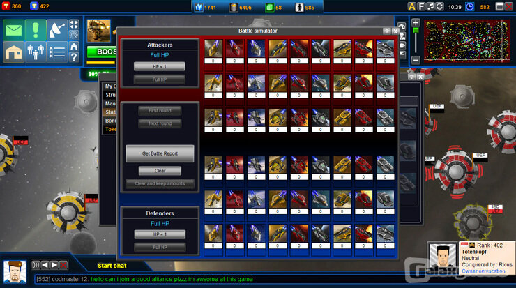 Screenshot Battle Dawn Galaxies