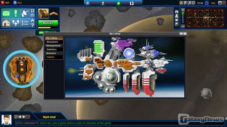 Screenshot Battle Dawn Galaxies