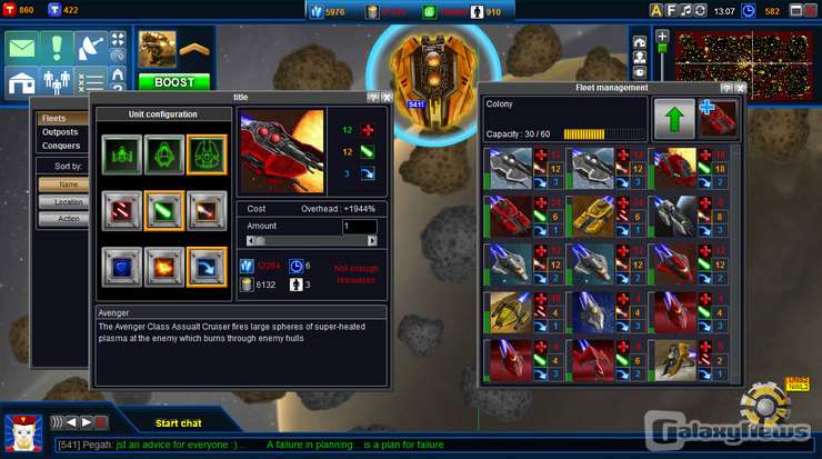 Screenshot Battle Dawn Galaxies