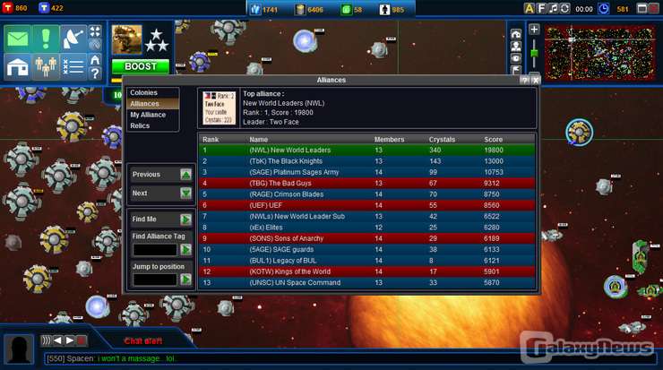 Screenshot Battle Dawn Galaxies