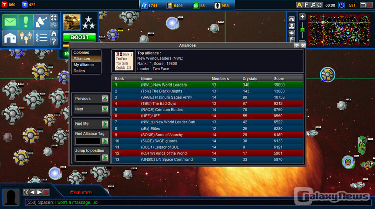 Screenshot Battle Dawn Galaxies