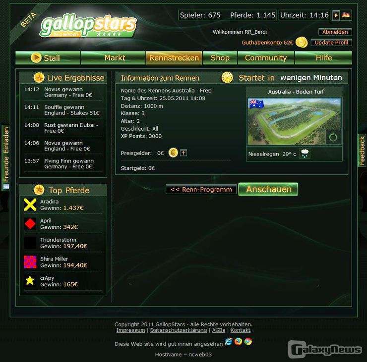 Screenshot GallopStars