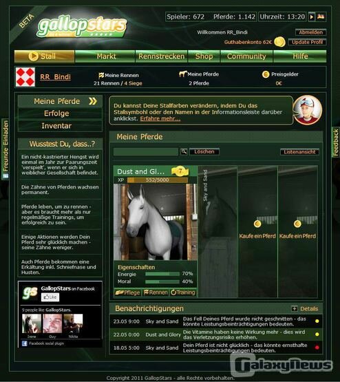 Screenshot GallopStars