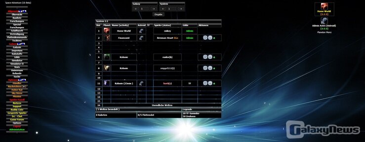 Screenshot space-adventure