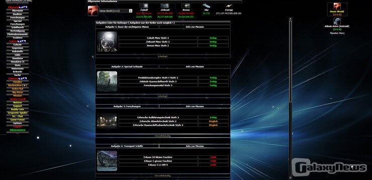 Screenshot space-adventure