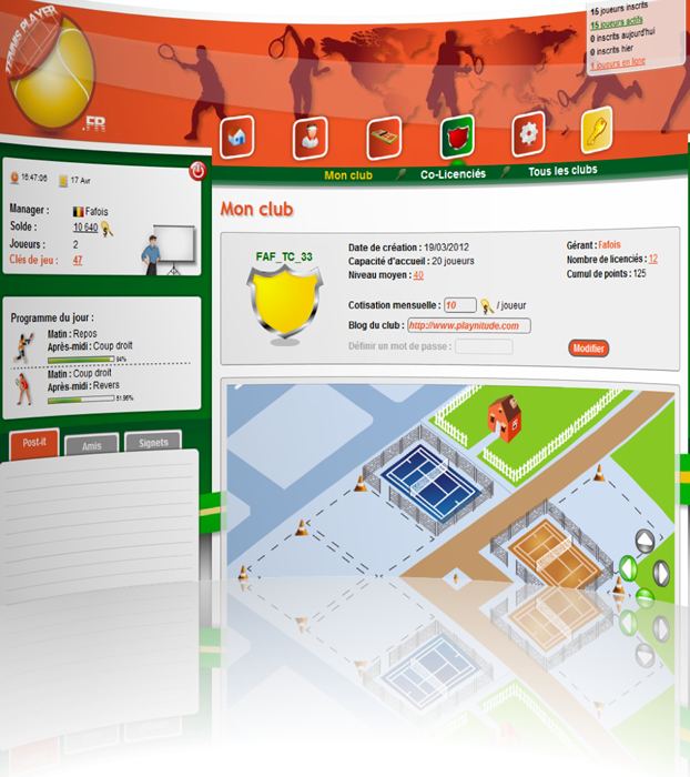 Screenshot TennisPlayer