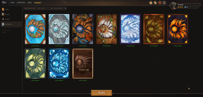 Screenshot DragonEvo TCG