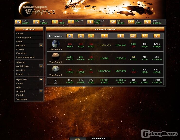 Screenshot Stellar Legends: WarSpace