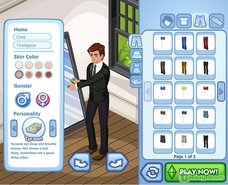 Screenshot The Sims Social