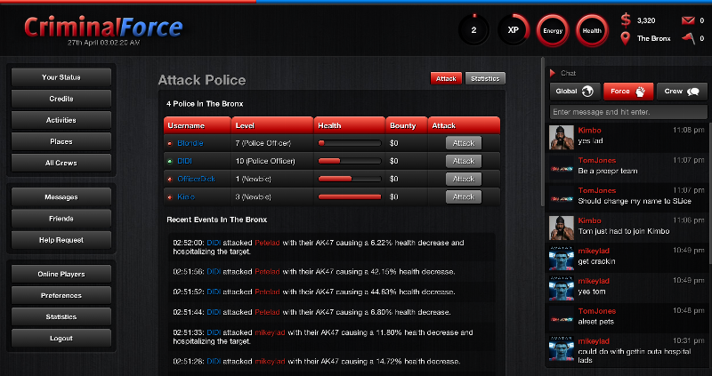 Screenshot Criminal Force