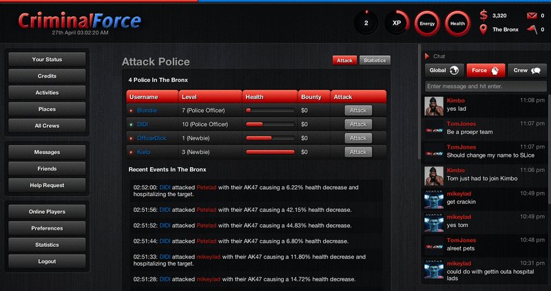 Screenshot Criminal Force