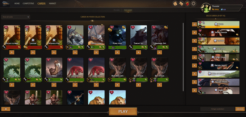 Screenshot DragonEvo TCG