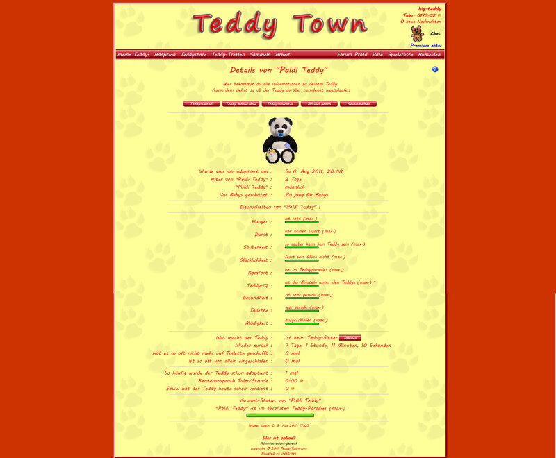 Screenshot Teddy-Town