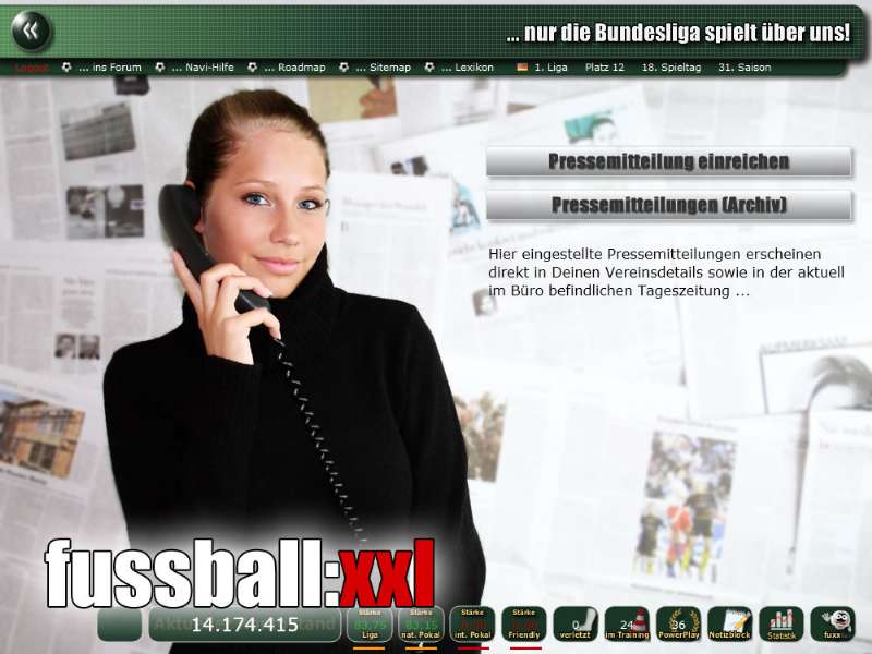 Screenshot fussball:xxl