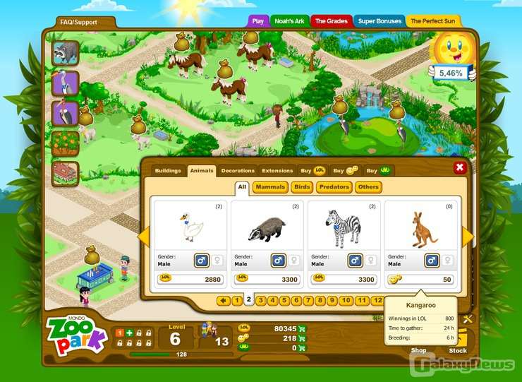 Screenshot MondoZooPark