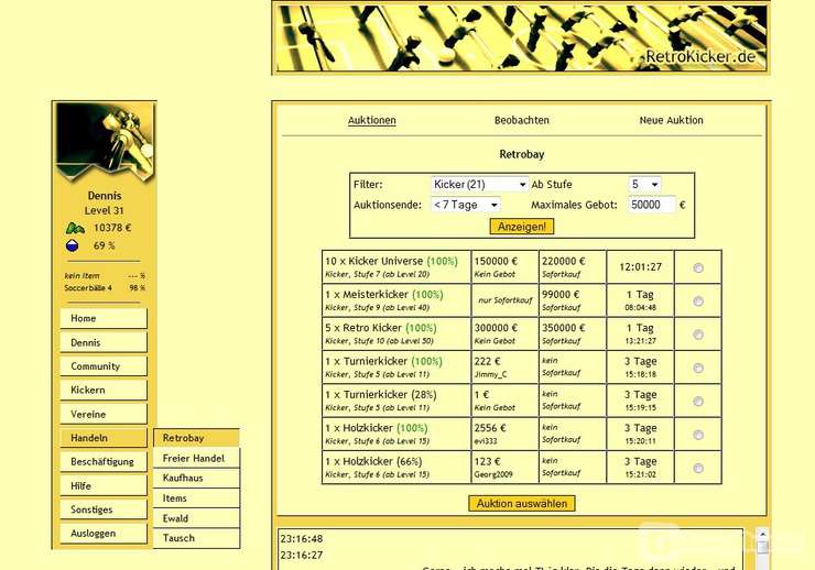 Screenshot RetroKicker