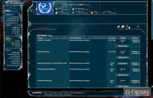 Angespielt: Galaxy-Network